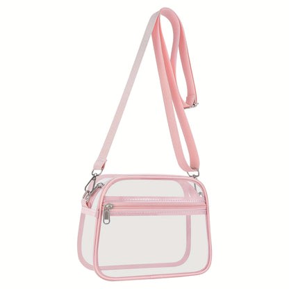 Crossbody Bag for Women – PVC, Clear, Transparent, Adjustable Strap – detail view 26