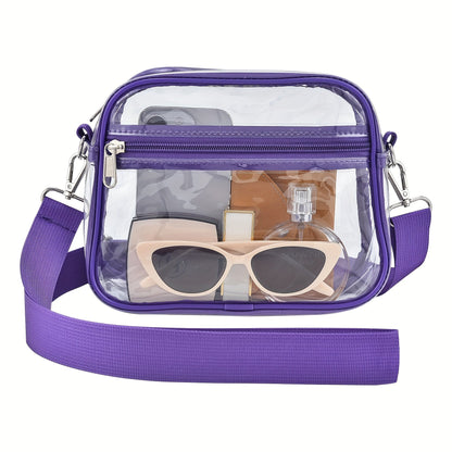 Crossbody Bag for Women – PVC, Clear, Transparent, Adjustable Strap – detail view 23