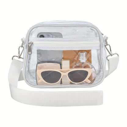 Crossbody Bag for Women – PVC, Clear, Transparent, Adjustable Strap – detail view 30