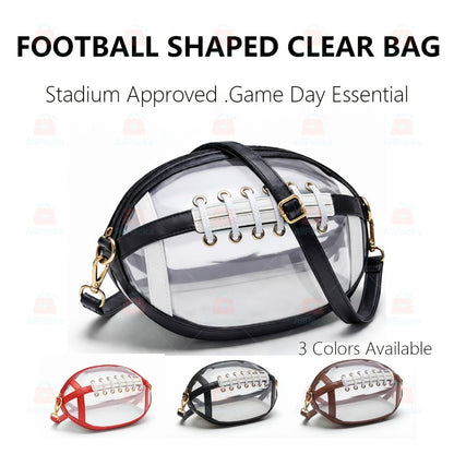 Crossbody Bag for Women – PVC, Clear, Transparent – front view