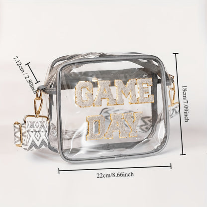 Crossbody Bag for Women – 7 Colors, PVC, Clear, Transparent – detail view 2