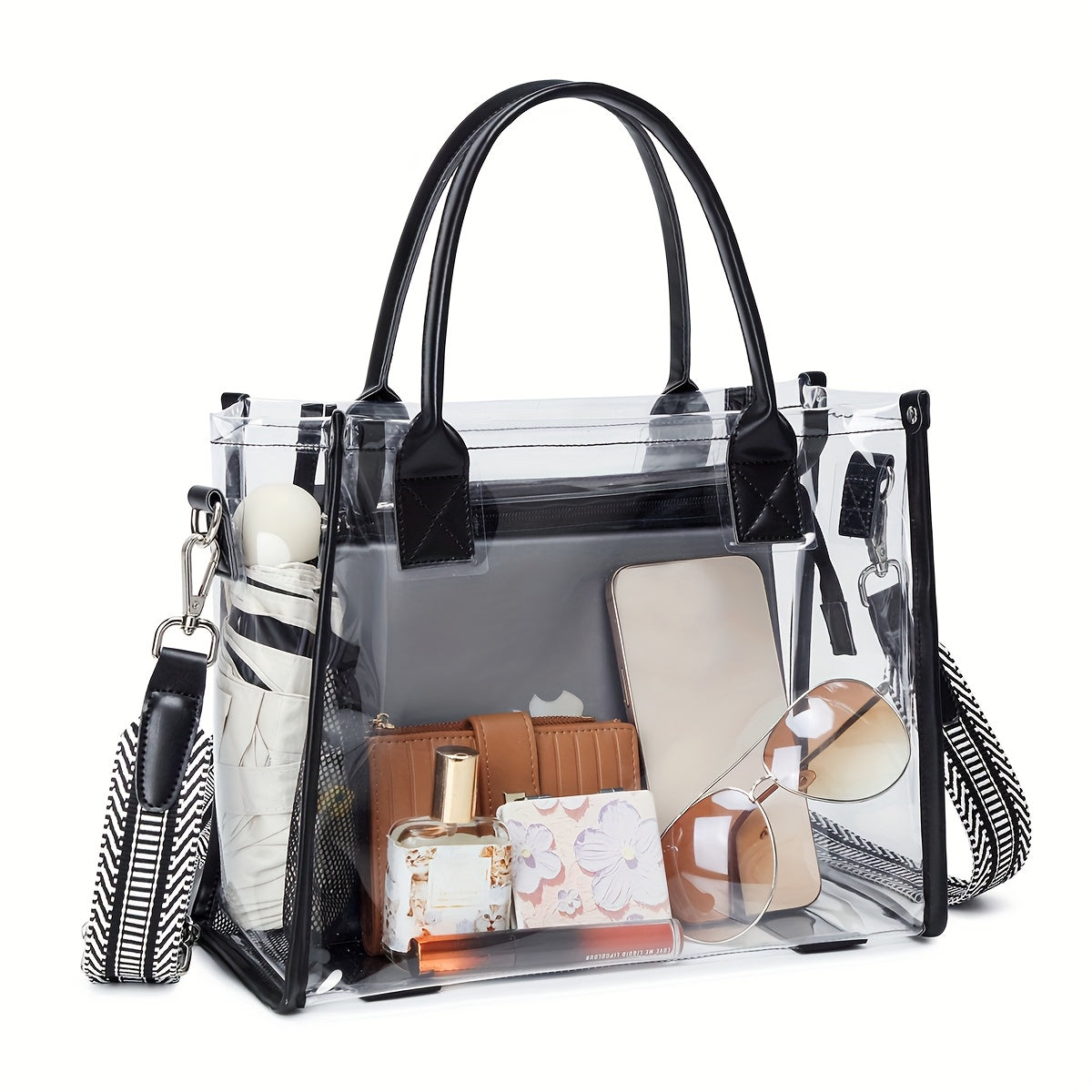Crossbody Bag for Women – PVC, Clear, for Travel & Everyday Use – detail view 17