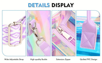 Crossbody Bag for Women – PVC, Clear, for Travel & Everyday Use – detail view 13