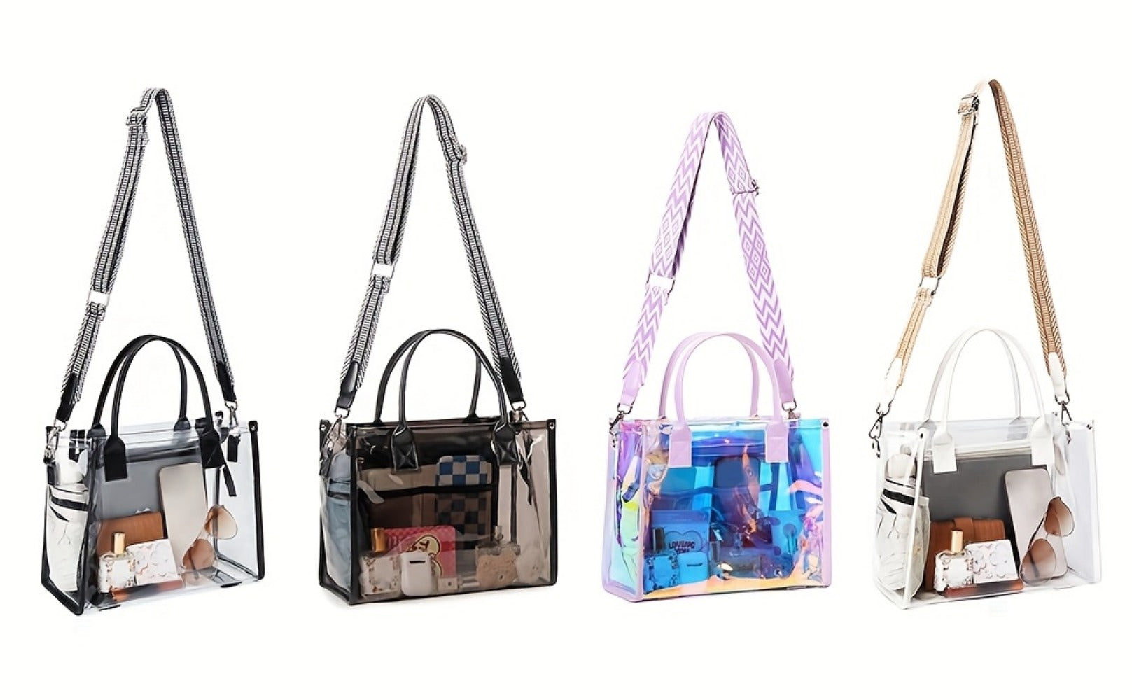Crossbody Bag for Women – PVC, Clear, for Travel & Everyday Use – detail view 16