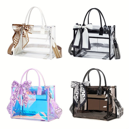 Crossbody Bag for Women – PVC, Clear, for Travel & Everyday Use – front view