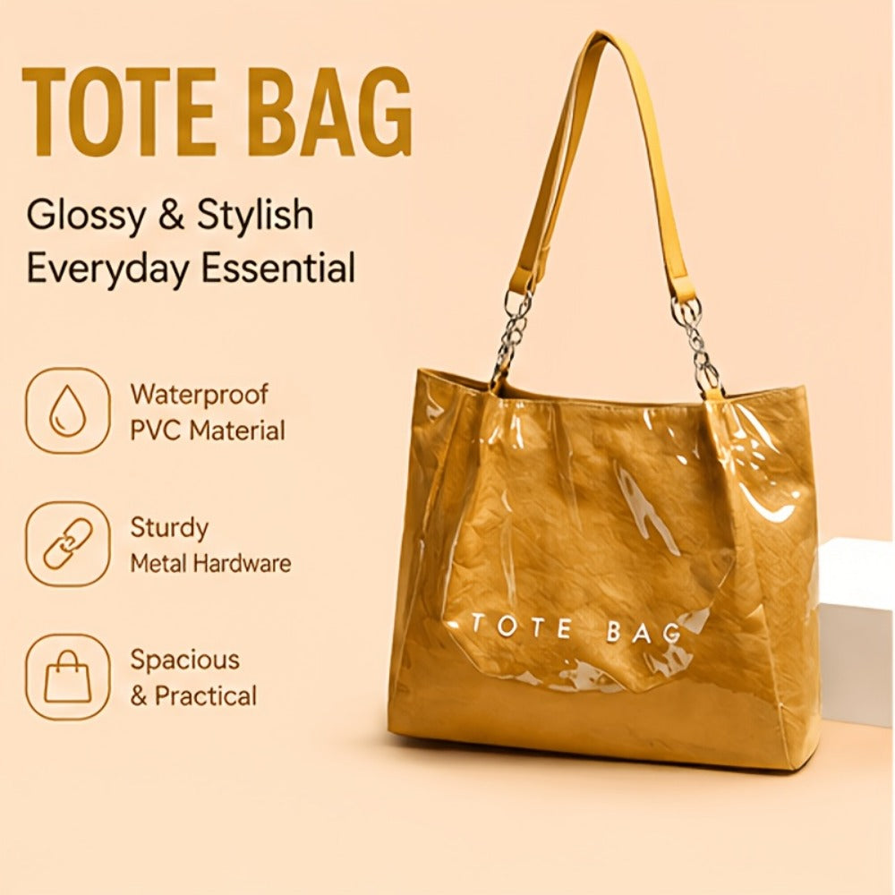 Crossbody Bag for Women – PVC, Large Capacity, Waterproof, for Travel – front view