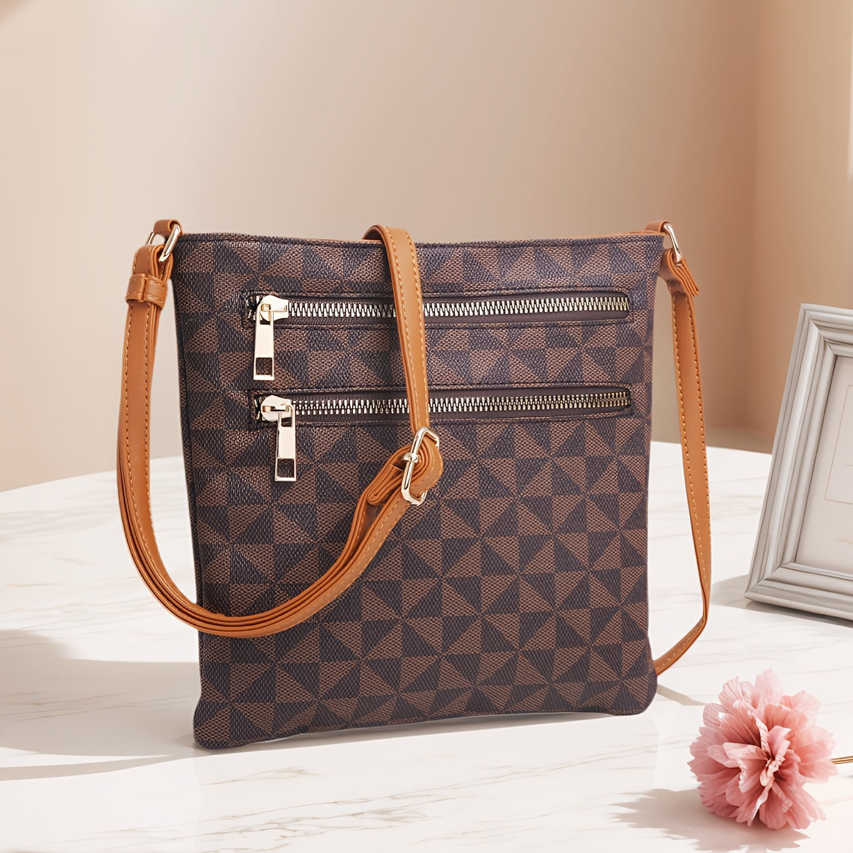 Crossbody Bag for Women – 11 Colors, Quilted, Adjustable Strap, Lightweight – detail view 3
