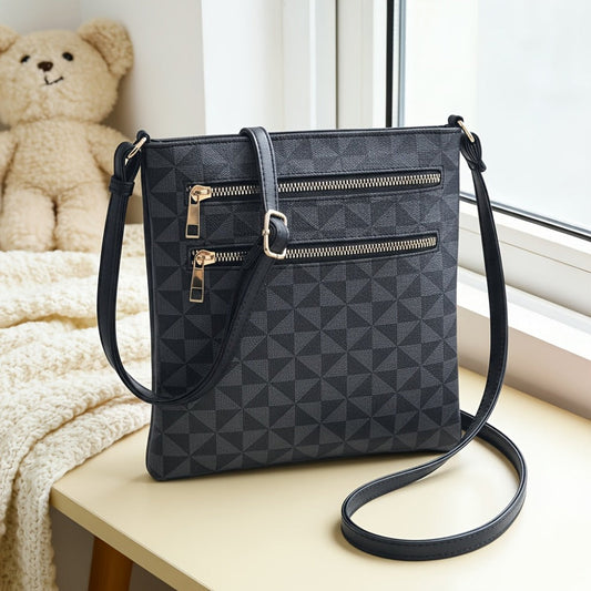 Crossbody Bag for Women – 11 Colors, Quilted, Adjustable Strap, Lightweight – front view