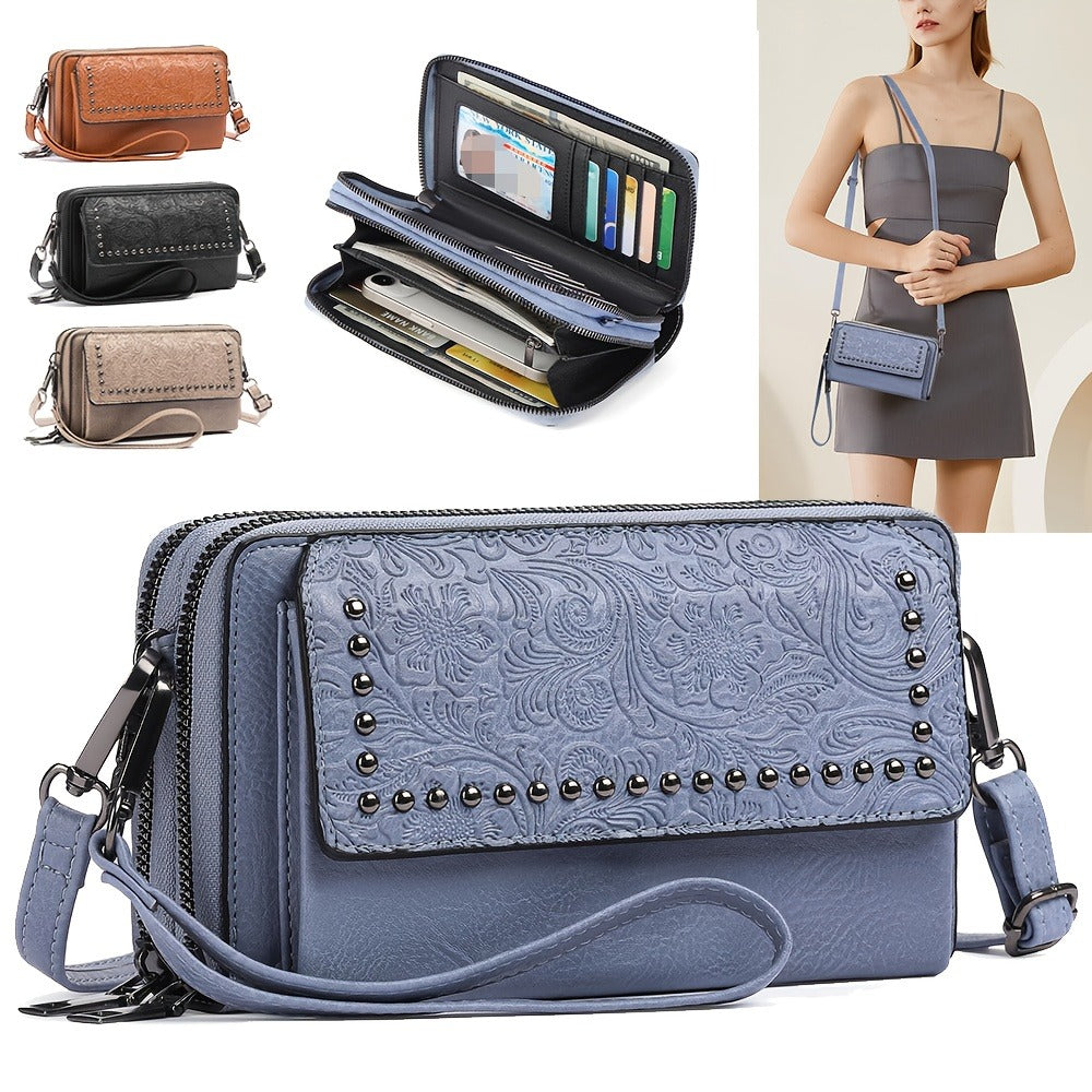 Crossbody Bag for Women – RFID Blocking, for Travel & Everyday Use – front view