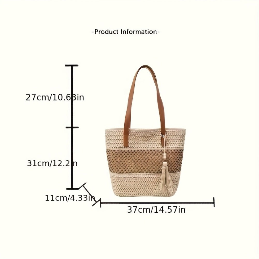 Crossbody Bag for Women – Straw, for Travel & Everyday Use – detail view 4