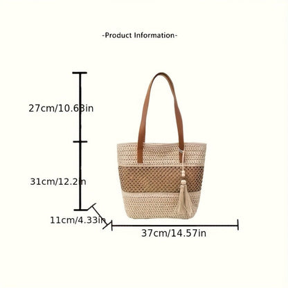 Crossbody Bag for Women – Straw, for Travel & Everyday Use – detail view 4