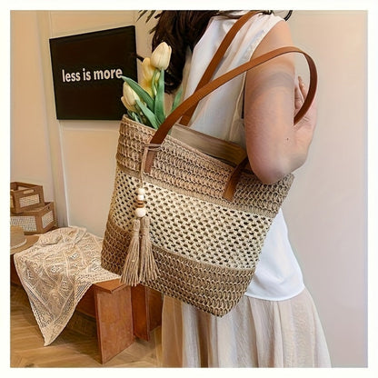 Crossbody Bag for Women – Straw, for Travel & Everyday Use – detail view 5