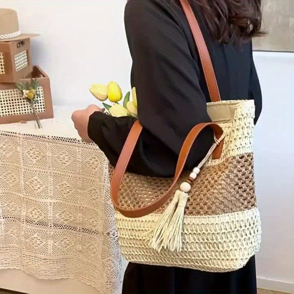 Crossbody Bag for Women – Straw, for Travel & Everyday Use – detail view 6
