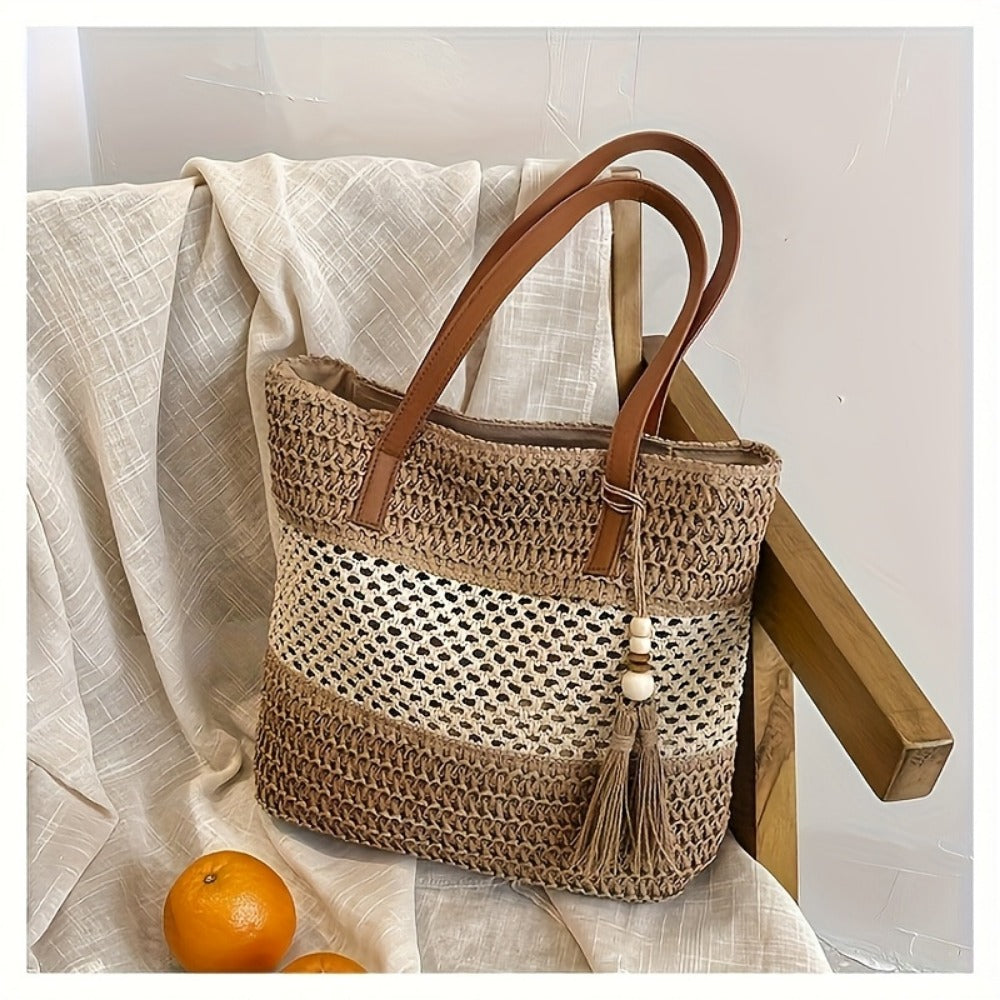 Crossbody Bag for Women – Straw, for Travel & Everyday Use – detail view 8