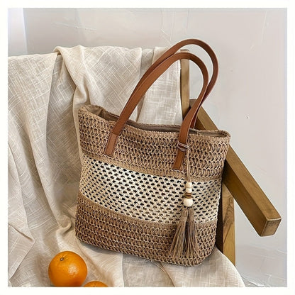 Crossbody Bag for Women – Straw, for Travel & Everyday Use – detail view 8