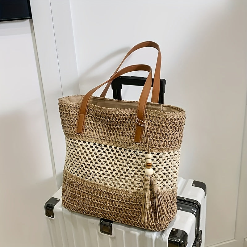 Crossbody Bag for Women – Straw, for Travel & Everyday Use – front view - product view 10