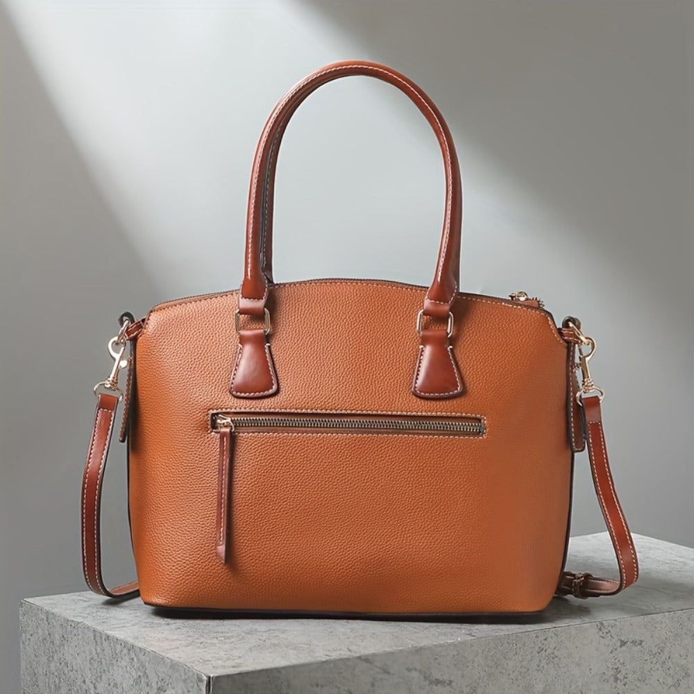 Crossbody Bag for Women – Textured Satchel Vintage Western Colorblock – detail view 12