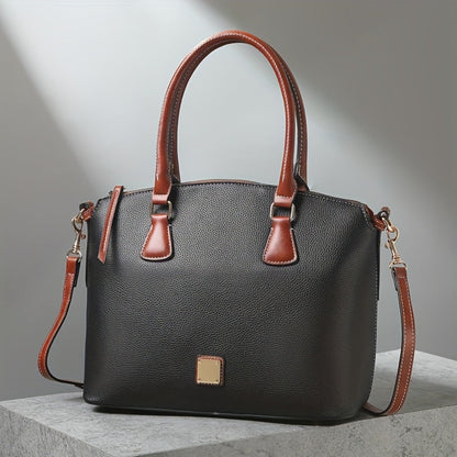 Crossbody Bag for Women – Textured Satchel Vintage Western Colorblock – detail view 13