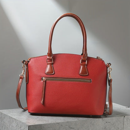 Crossbody Bag for Women – Textured Satchel Vintage Western Colorblock – detail view 17