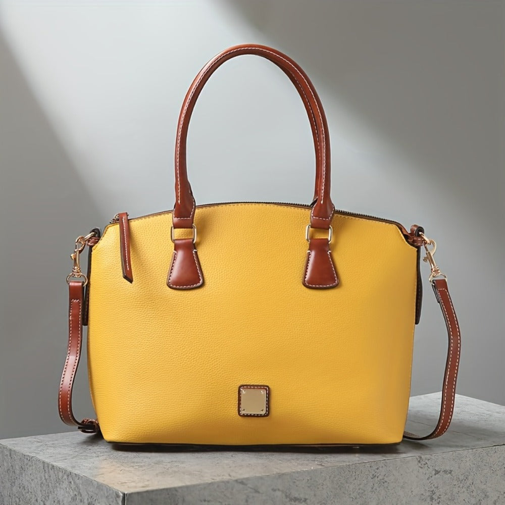 Crossbody Bag for Women – Textured Satchel Vintage Western Colorblock – detail view 4