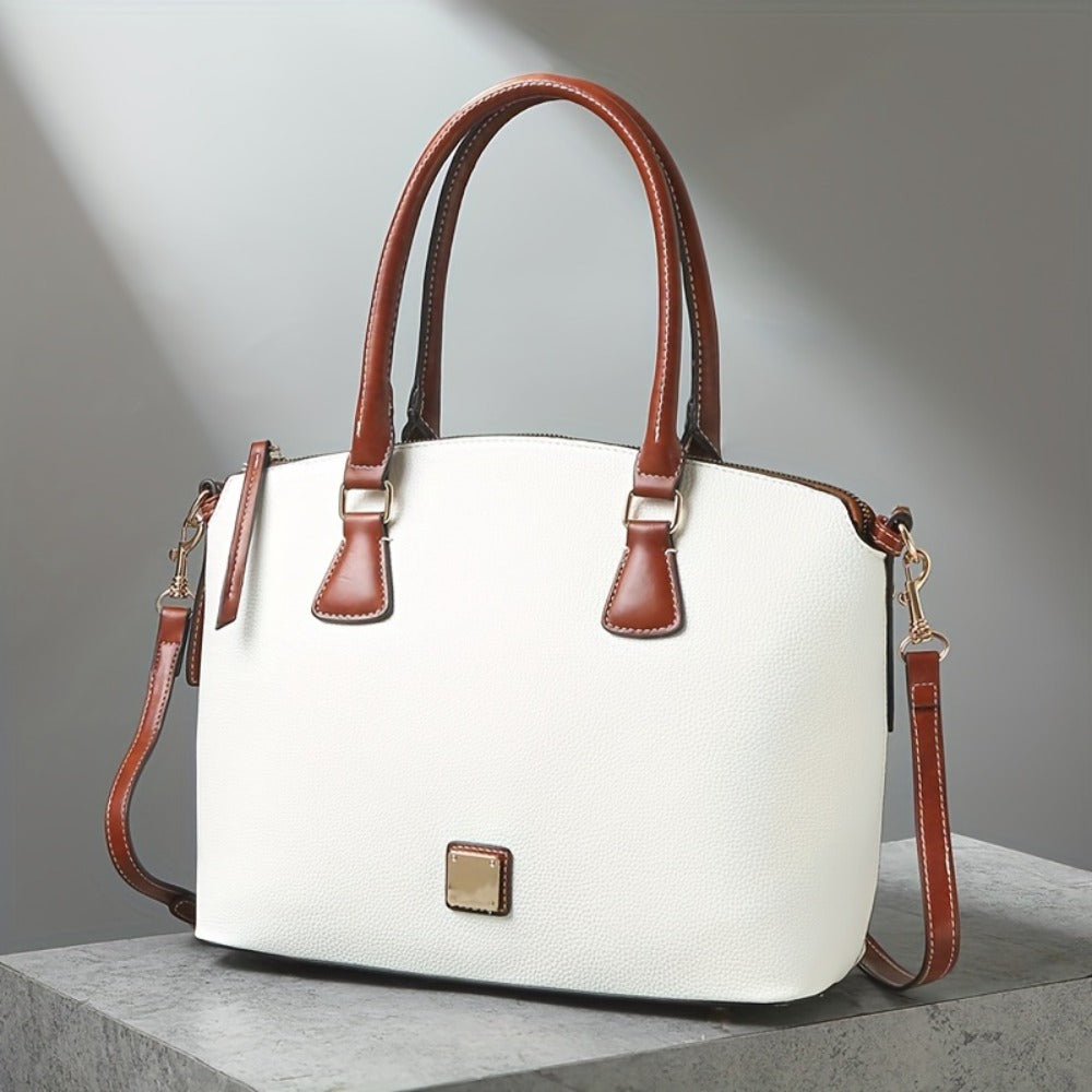 Crossbody Bag for Women – Textured Satchel Vintage Western Colorblock – detail view 6