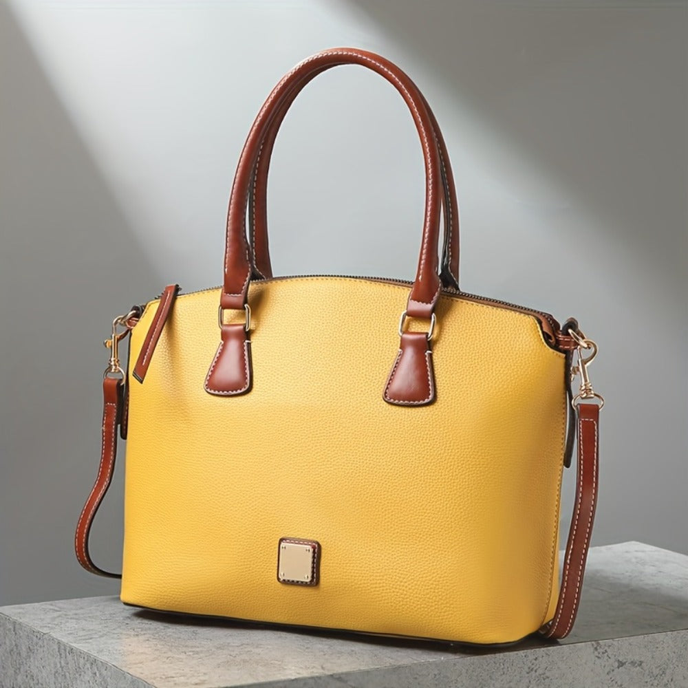 Crossbody Bag for Women – Textured Satchel Vintage Western Colorblock – detail view 8