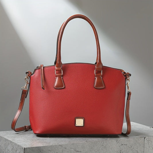 Crossbody Bag for Women – Textured Satchel Vintage Western Colorblock – front view