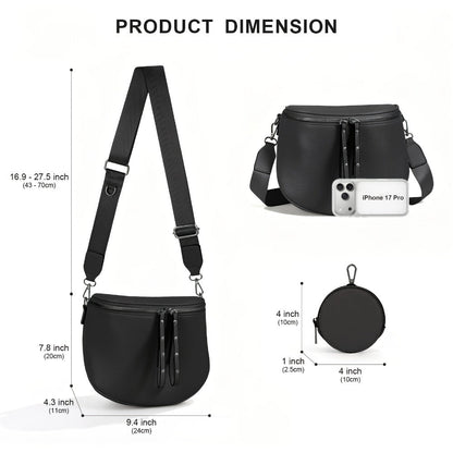 Crossbody Bag for Women – for Travel & Everyday Use, Detachable Strap Plaid Multi – detail view 9