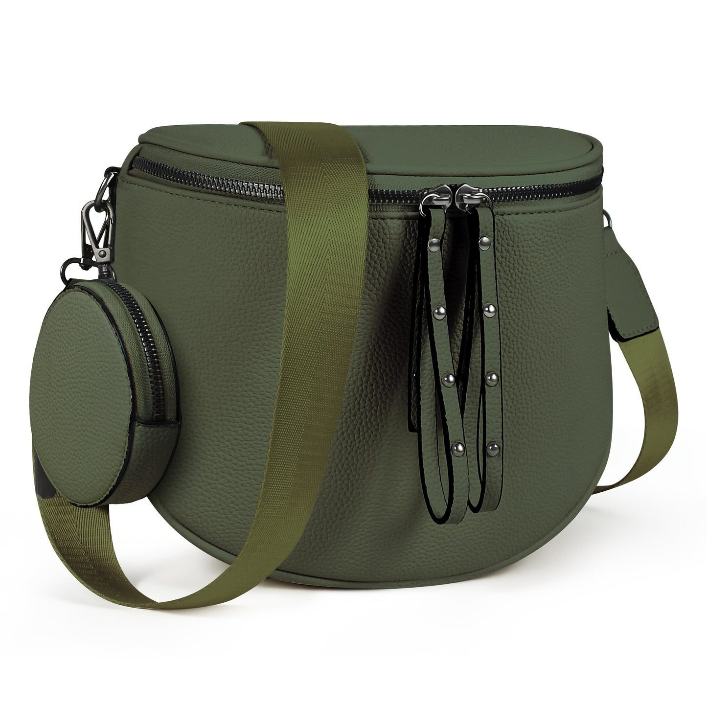 Crossbody Bag for Women – for Travel & Everyday Use, Detachable Strap Plaid Multi – front view - product view 21