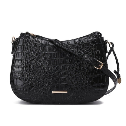 Crossbody Bag for Women – for Travel & Everyday Use, Crocodile Pattern Vintage Textured – detail view 4