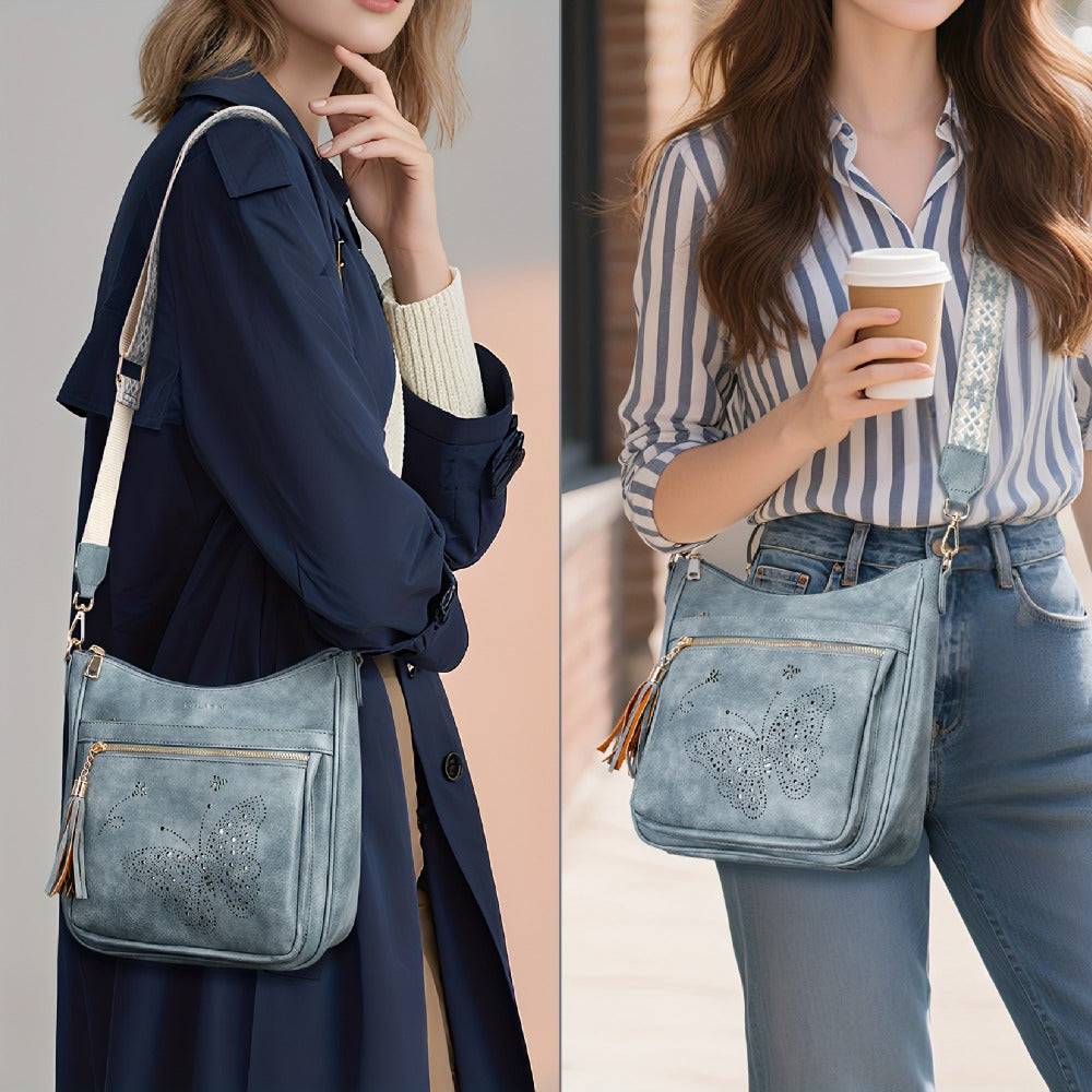 Crossbody Bag for Women – for Travel & Everyday Use, Vintage Pattern Adjustable Strap – detail view 15