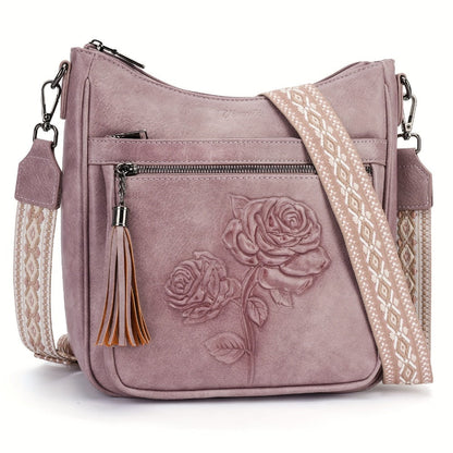 Crossbody Bag for Women – for Travel & Everyday Use, Vintage Pattern Adjustable Strap – detail view 18