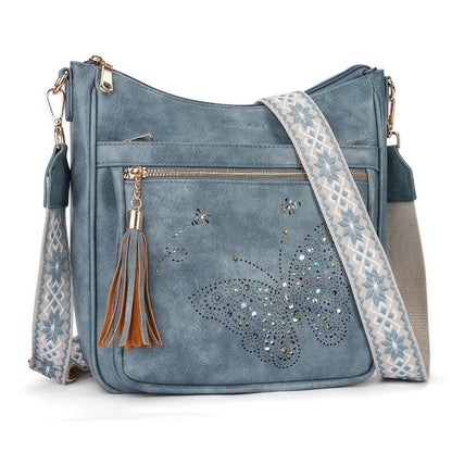 Crossbody Bag for Women – for Travel & Everyday Use, Vintage Pattern Adjustable Strap – detail view 14