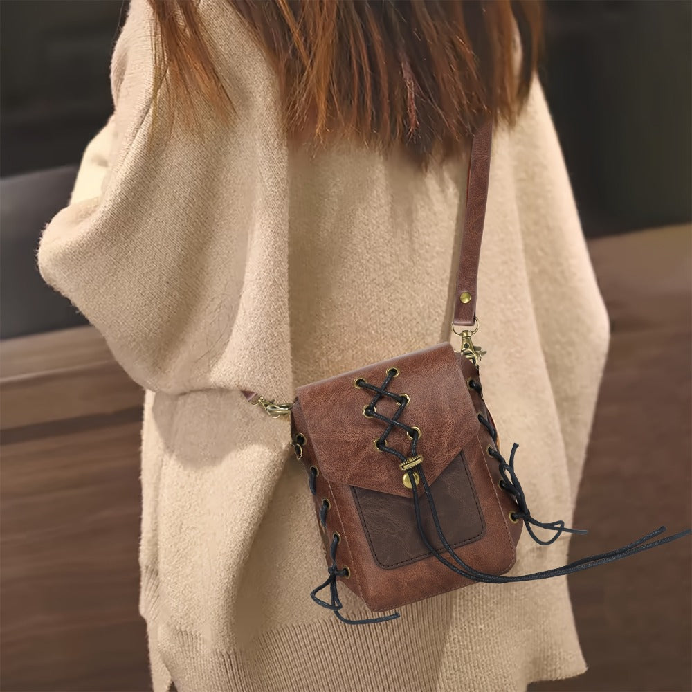 Crossbody Bag for Women – for Travel & Everyday Use, Handmade Woven Hemp Rope Vintage – detail view 5