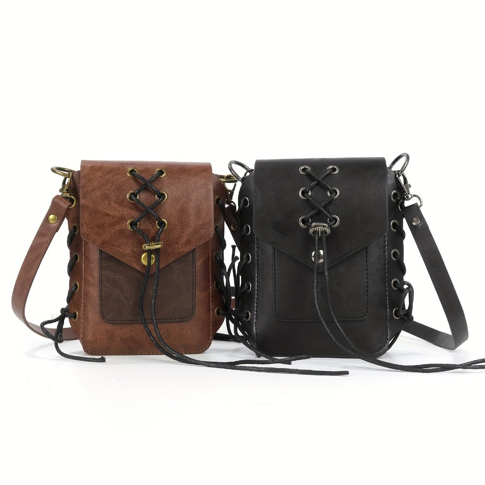 Crossbody Bag for Women – for Travel & Everyday Use, Handmade Woven Hemp Rope Vintage – front view