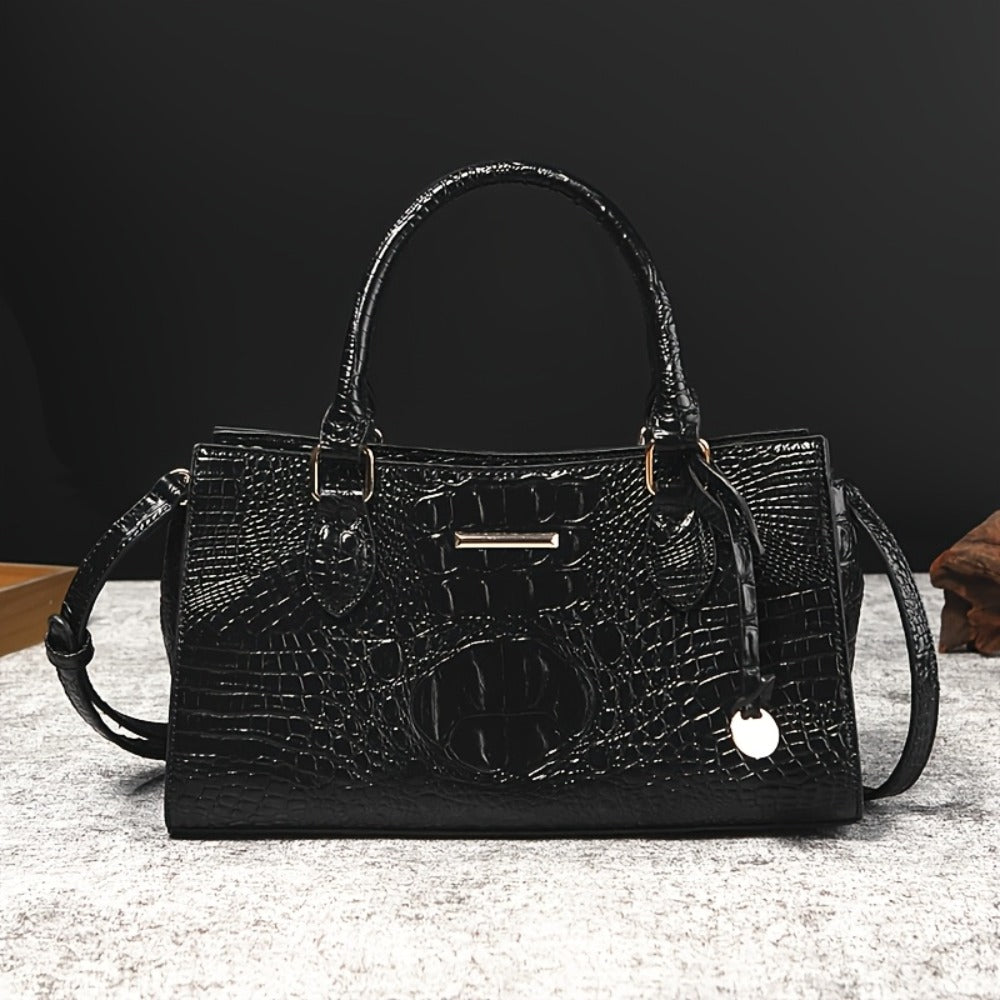 Crossbody Bag for Women – for Travel & Everyday Use, Alligator Print Luxury Zipper Party – detail view 10