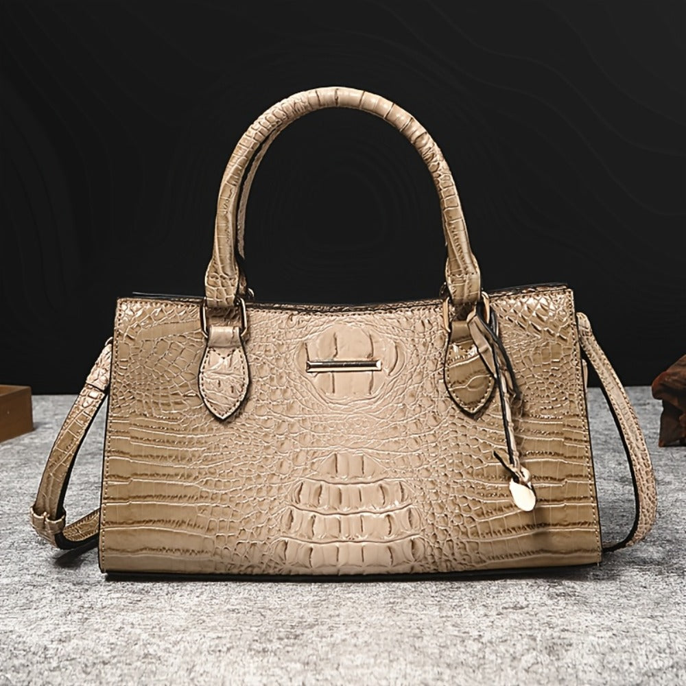 Crossbody Bag for Women – for Travel & Everyday Use, Alligator Print Luxury Zipper Party – detail view 11