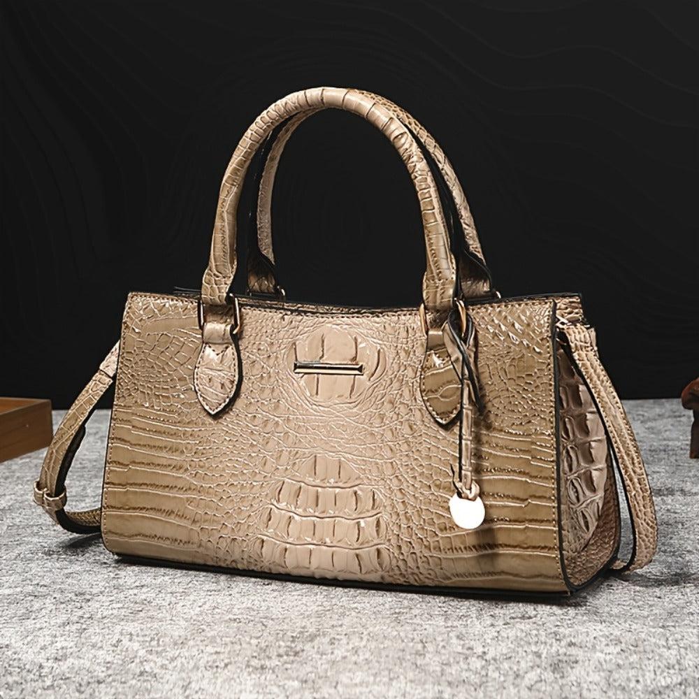 Crossbody Bag for Women – for Travel & Everyday Use, Alligator Print Luxury Zipper Party – detail view 12