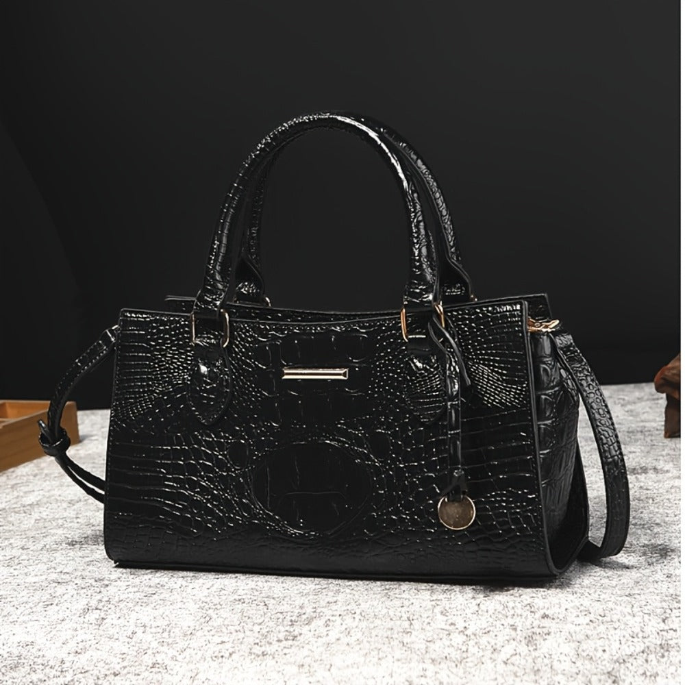 Crossbody Bag for Women – for Travel & Everyday Use, Alligator Print Luxury Zipper Party – detail view 13
