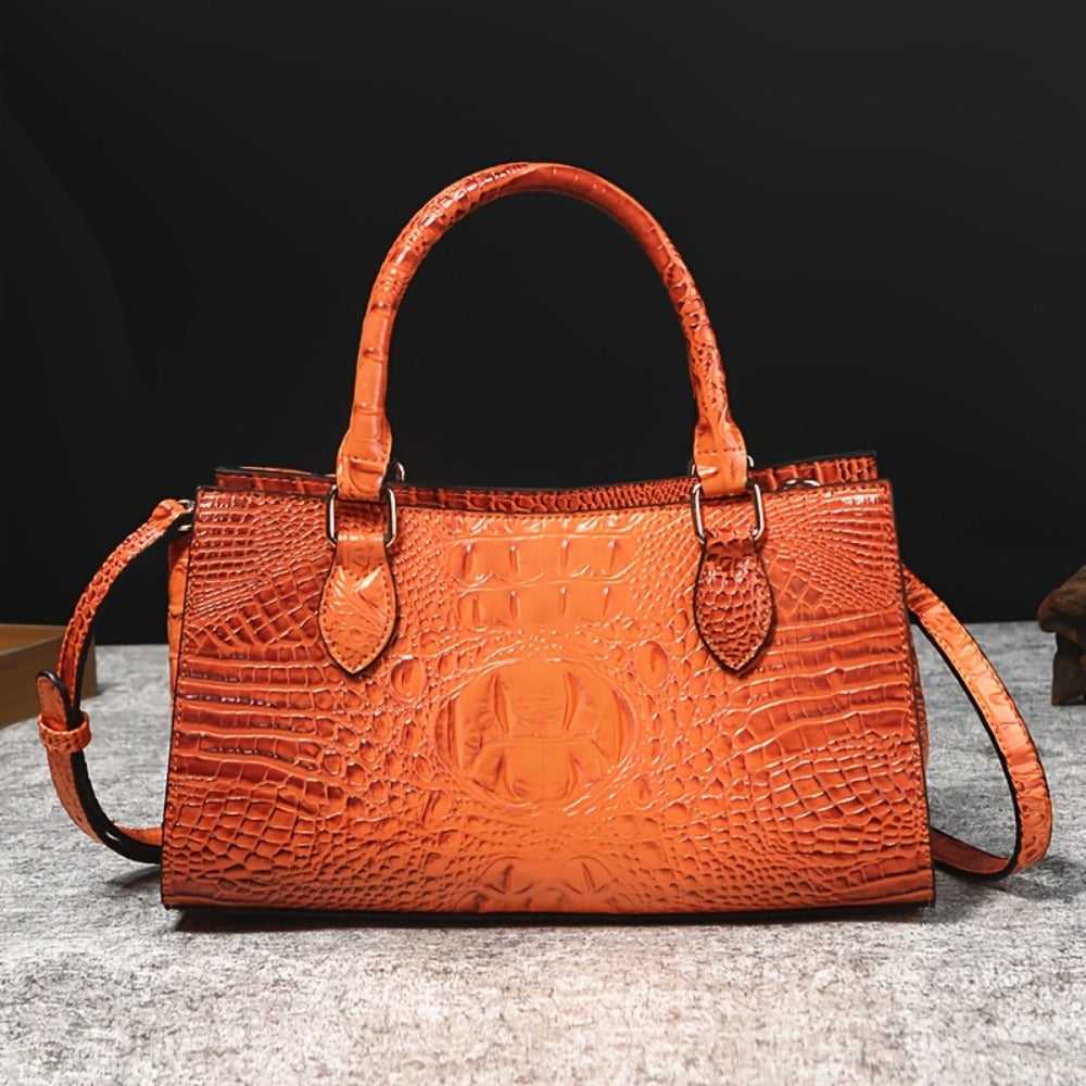 Crossbody Bag for Women – for Travel & Everyday Use, Alligator Print Luxury Zipper Party – detail view 15