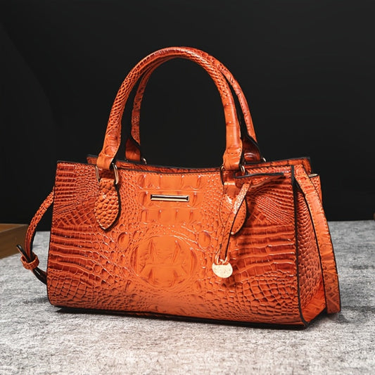 Crossbody Bag for Women – for Travel & Everyday Use, Alligator Print Luxury Zipper Party – alternate view