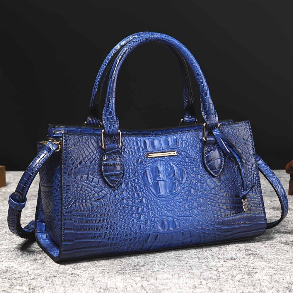 Crossbody Bag for Women – for Travel & Everyday Use, Alligator Print Luxury Zipper Party – detail view 7