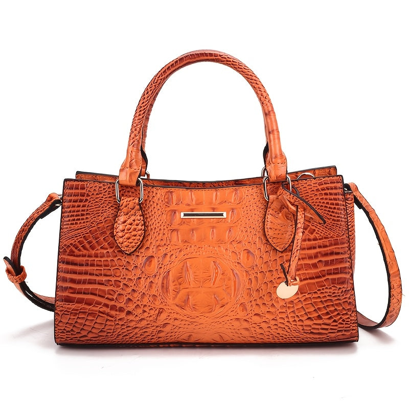 Crossbody Bag for Women – for Travel & Everyday Use, Alligator Print Luxury Zipper Party – detail view 17
