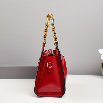 Crossbody Bag for Women – for Travel & Work, Bow Accent Faux Leather Luxury – detail view 11