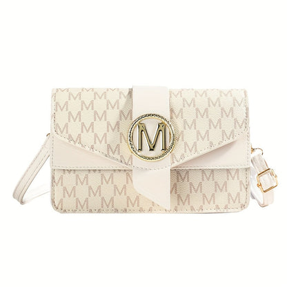 Crossbody Bag for Women – for Travel & Work, Retro Letter Vintage Work Shopping – alternate view