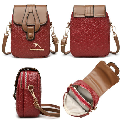 Crossbody Bag for Women – for Travel & Work, Woven Small Square Detachable Strap – detail view 9