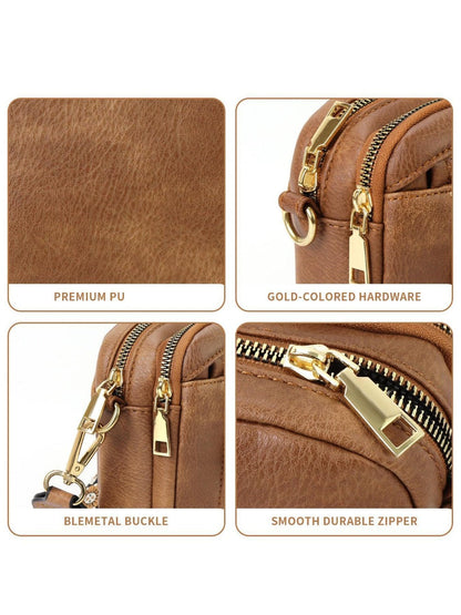 Crossbody Bag for Women – Vegan Leather, Adjustable Strap, Lightweight, for Travel & – detail view 21