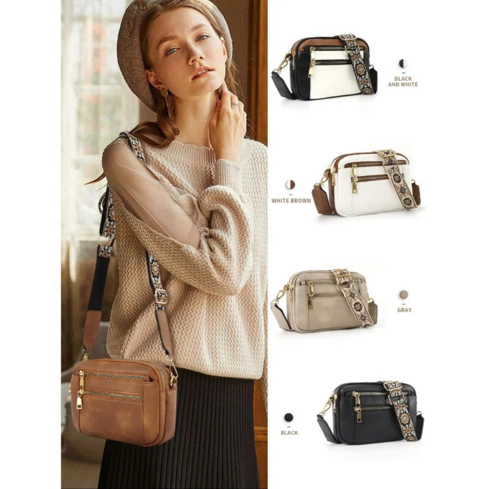 Crossbody Bag for Women – Vegan Leather, Adjustable Strap, Lightweight, for Travel & – detail view 8