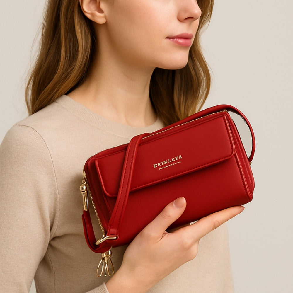 Crossbody Bag for Women – Vegan Leather, Anti-Theft, for Travel – front view