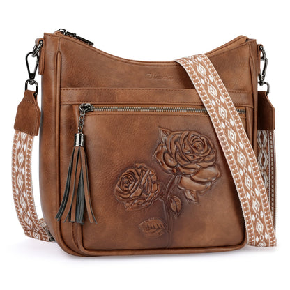 Crossbody Bag for Women – 7 Colors, Vegan Leather, Large Capacity, Adjustable Strap – detail view 14